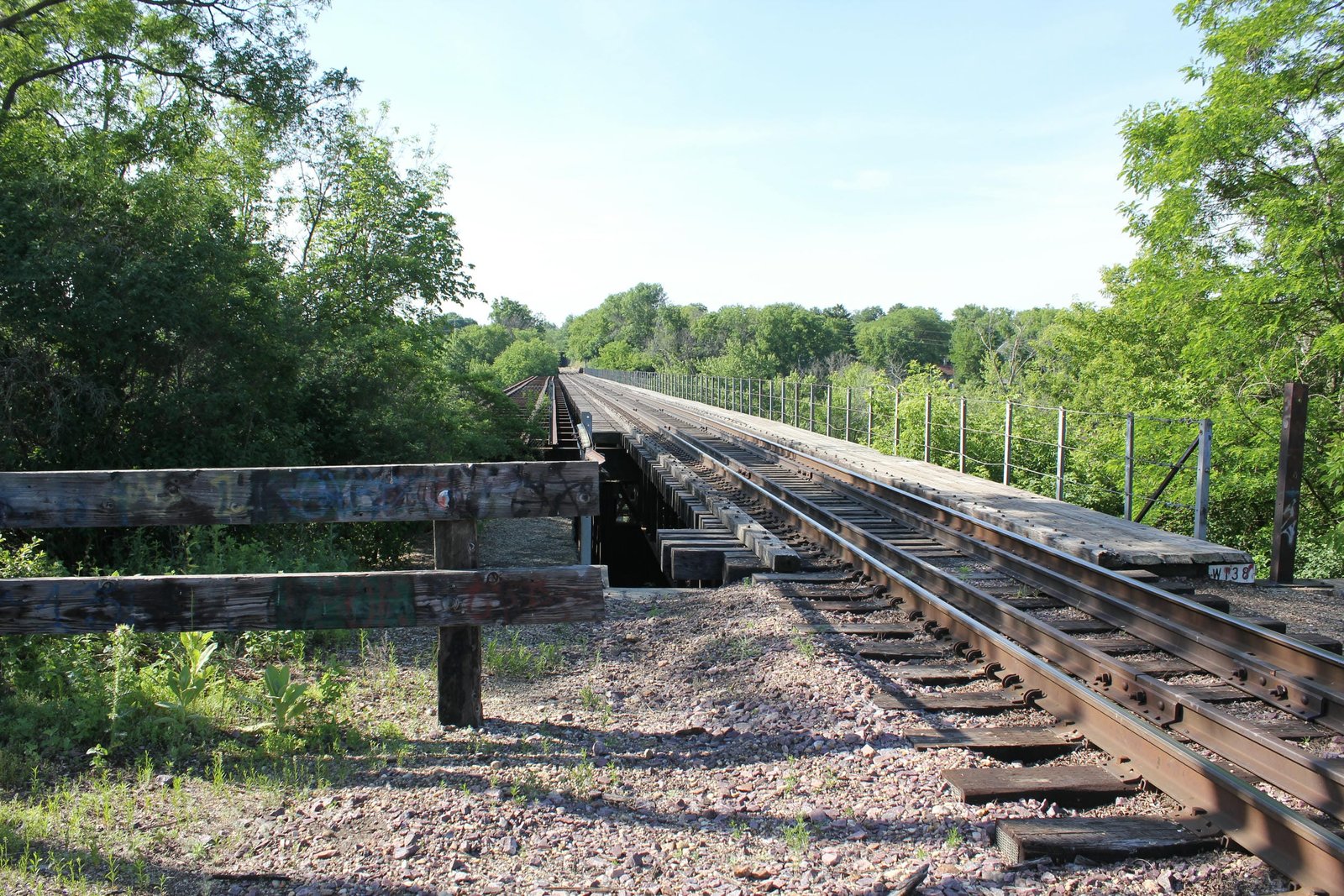 Looking south